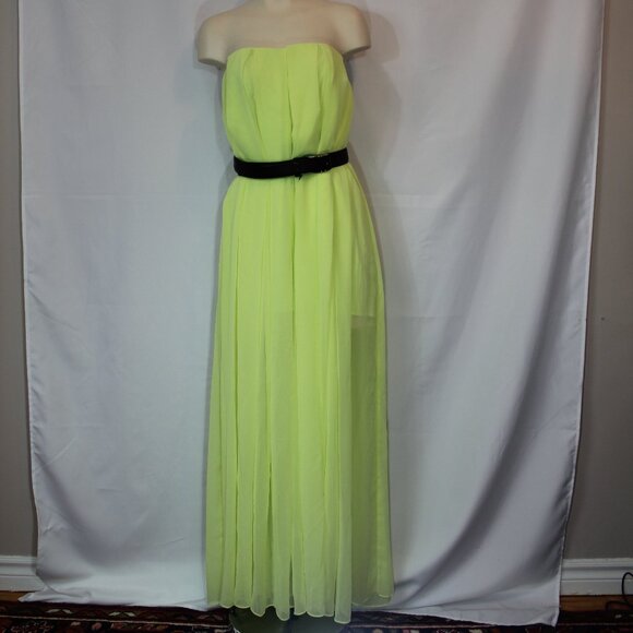 Marciano Guess Lined Color Neon Green Formal open Jumpsuit size Medium - Picture 3 of 9